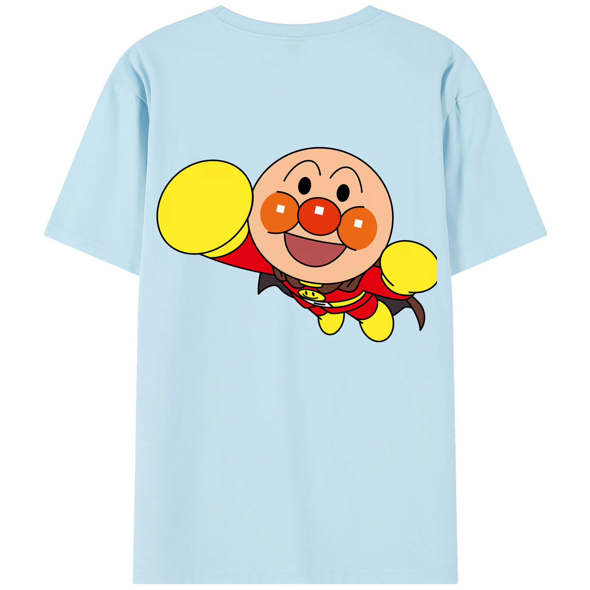 （画像用） アンパンマン Anpanman 綿100％半袖Tシャツ（背面プリント）